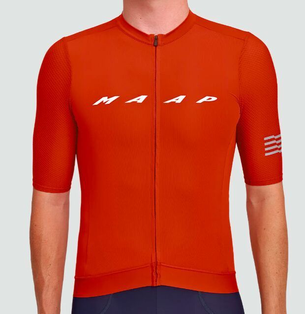 Cyklistický dres MAAP Evade Pro Base Jersey - brick, velikost L