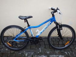 MTB kolo Superior Panda 24" Blue pro výšku 115-155cm + dárek