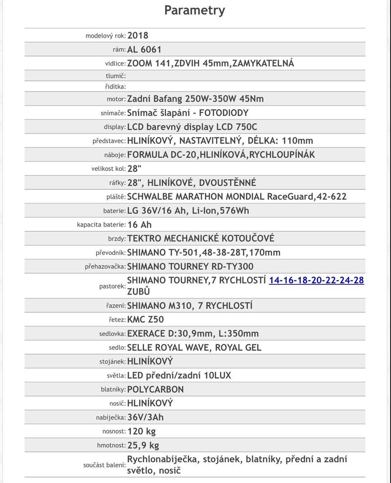 Elektrokolo LEADER FOX FORENZA