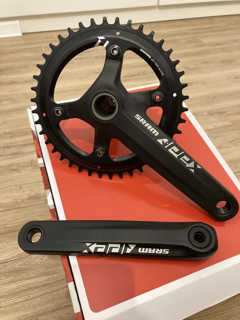 Kliky Sram apex 165mm, nový převodník 42t