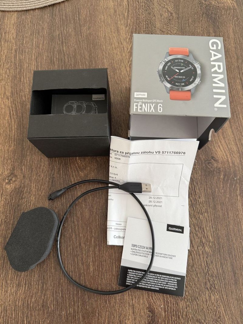 Garmin Fenix 6 Pro Sapphire Titanium Gray