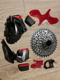 sada Sram Force D1, paky nové, ostatní max 1000km