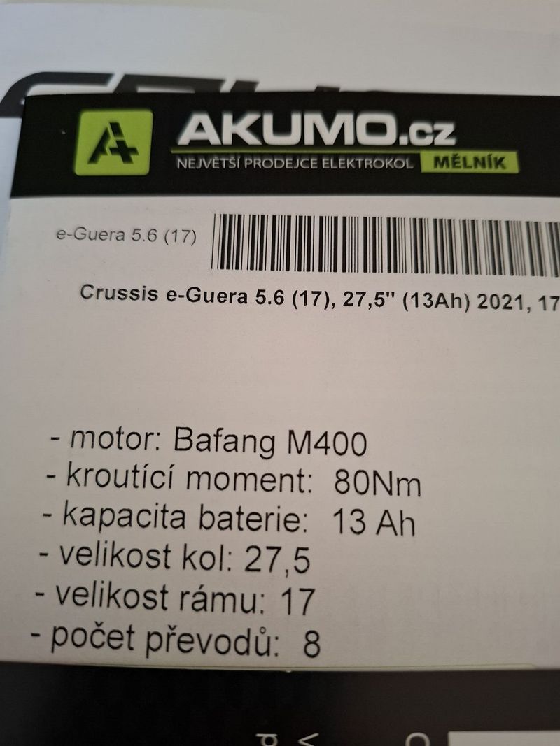 Prodám Crussis e-Guera 5.6