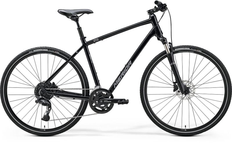 MERIDA CROSSWAY 300 Glossy Black(Silver) 2024