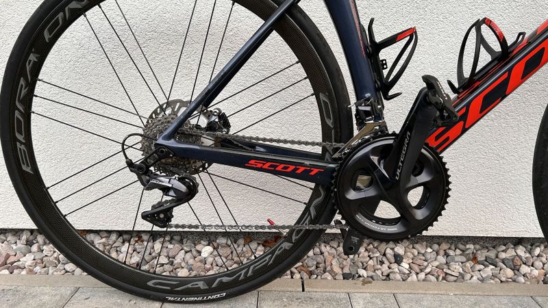 Scott Foil 20 Disc 2018, velikost 58 (XL), karbonová kola Bora ONE, Ultegra