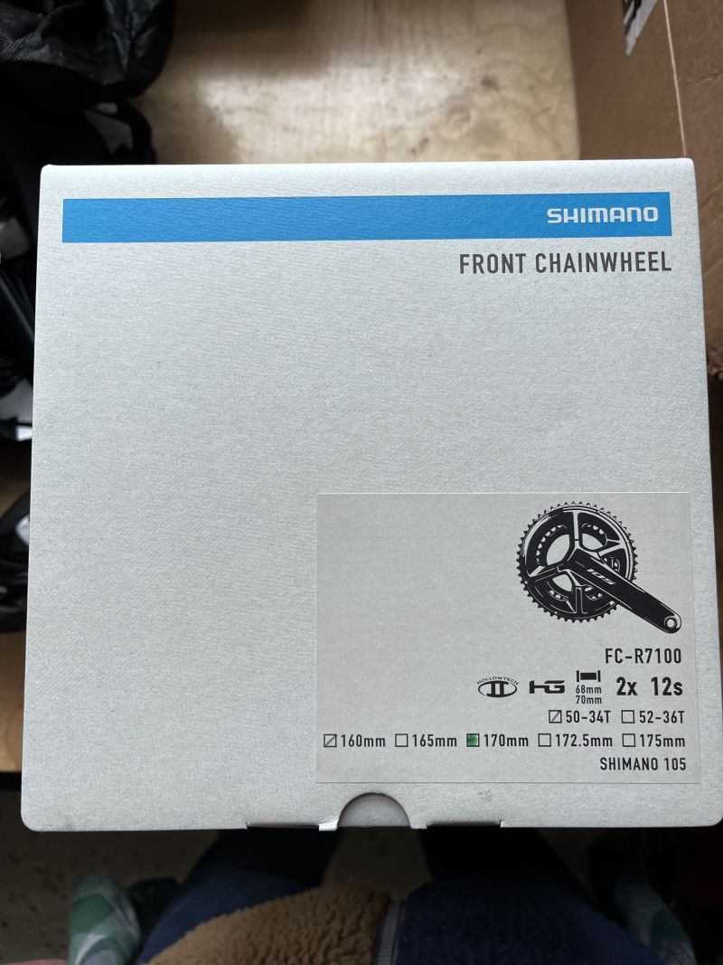 NOVÉ Kliky Shimano 105 FC-R7100 2x12s 170 mm