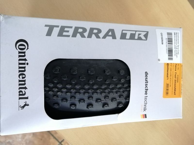 Nový plášť pro gravel Continental terra trail 27,5x1,75 (650x47B) bezdušový