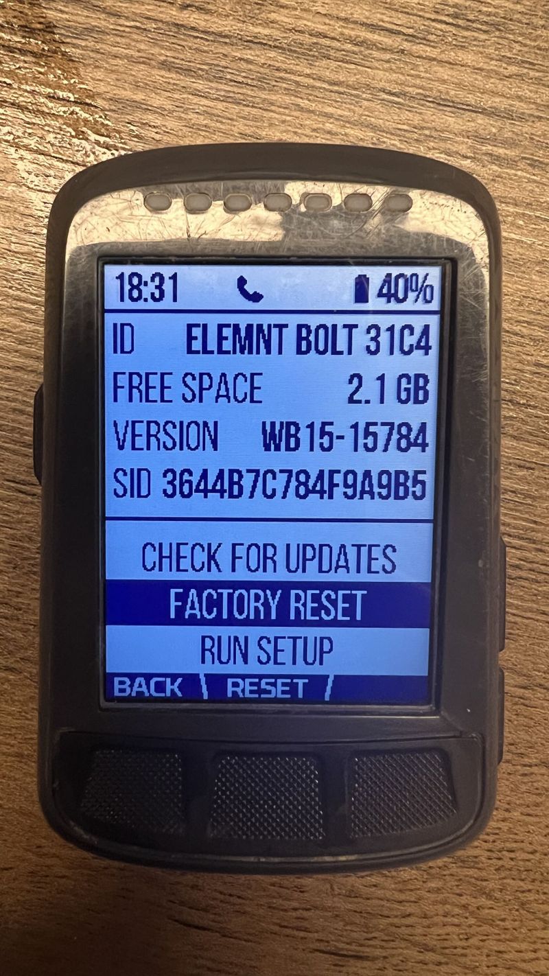 ELEMNT BOLT v1