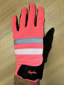 Cyklistické rukavice Rapha Brevet Reflective - High-Vis Pink PC: €95!!