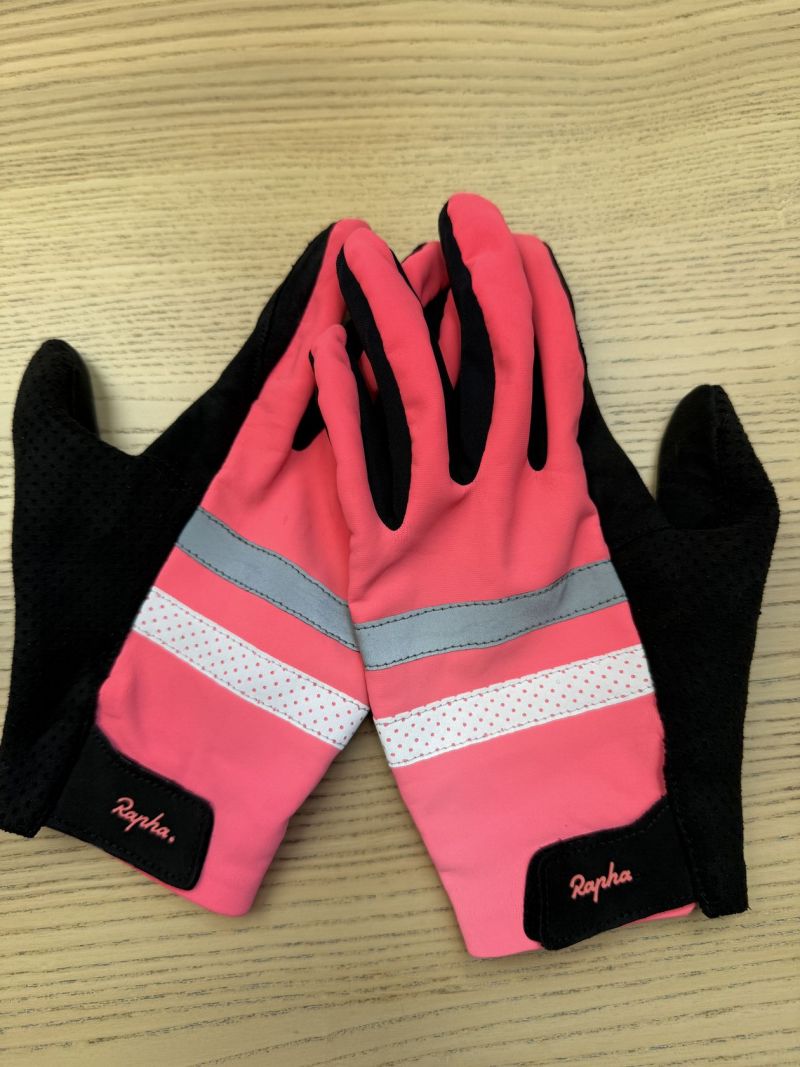 Cyklistické rukavice Rapha Brevet Reflective - High-Vis Pink PC: €95!!