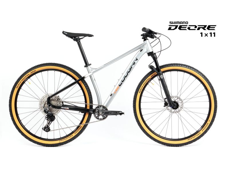 Nové kolo MTB 29" Lee Cougan Revenge SHIMANO DEORE 1x11 stříbrno-černá matná - vel. XS, S, M a L