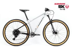 Nové kolo MTB 29" Lee Cougan Revenge SRAM SX Eagle 1x12 stříbrno-černá matná - vel. XS, S, M a L