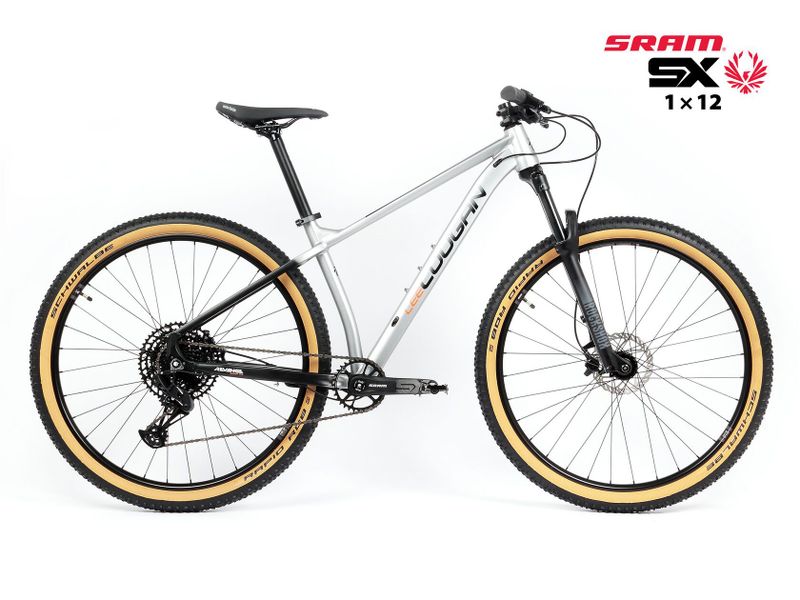 Nové kolo MTB 29" Lee Cougan Revenge SRAM SX Eagle 1x12 stříbrno-černá matná - vel. XS, S, M a L