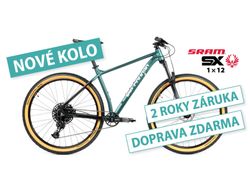 Nové kolo MTB 29" Lee Cougan Revenge SRAM SX Eagle 1x12 zeleno-černá matná - vel. S a M