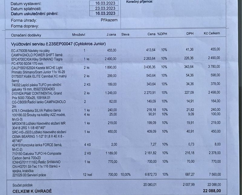 Cyklokrosové závodní kolo - 50 rám