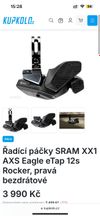 Řadící páčka SRAM XX1 AXS Eagle eTap 12s Rocker