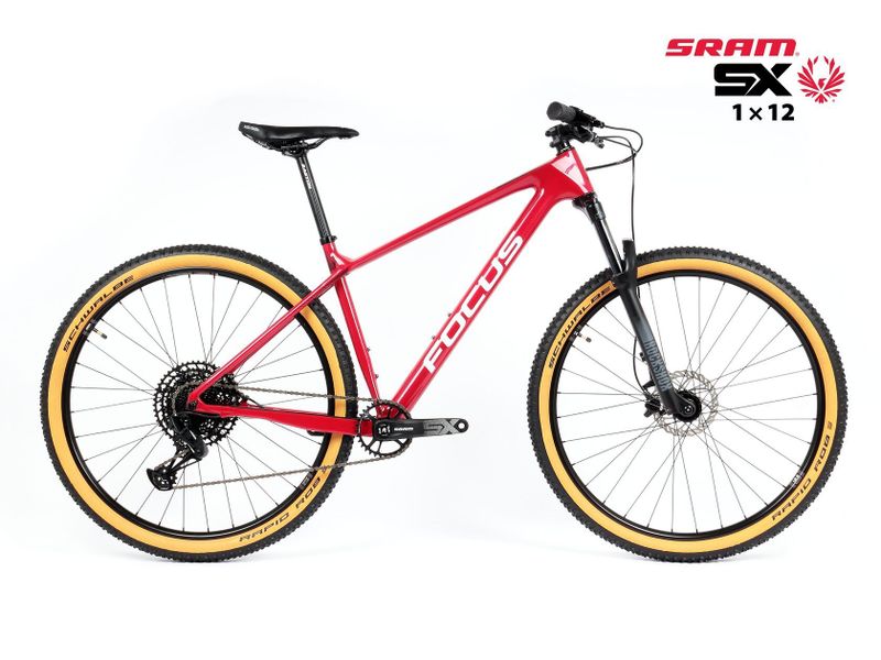 Nové kolo MTB 29" FOCUS Raven 8.8 SRAM SX Eagle 1x12 červené lesklé - vel. M (18")