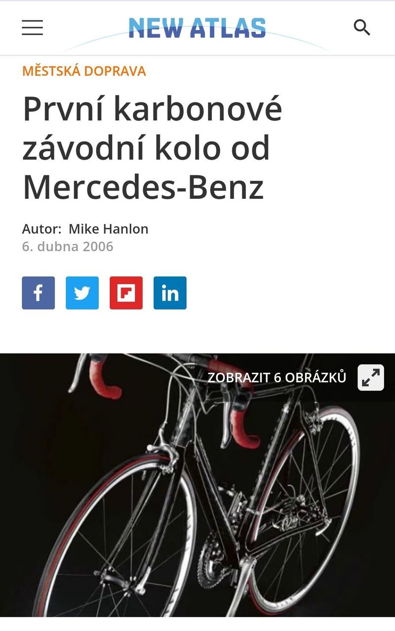 Mercedes Benz karbonové silniční kolo z limitované edice. 31/199. Dura Ace. Výměna za kolo Morati.