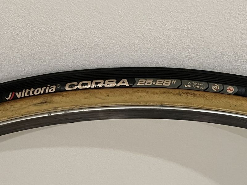 Galusky 25mm Vittoria Corsa G+ a Corsa Evo CX