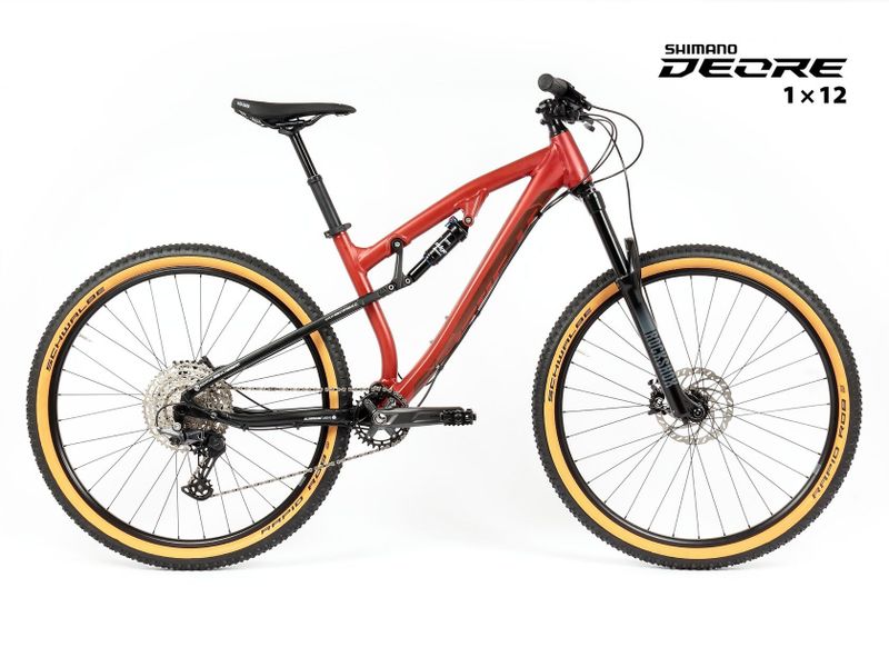 Nové celoodpružené kolo MTB 29" Spyder All Mountain SHIMANO Deore 1x12 vel. S (17") - barva na přání