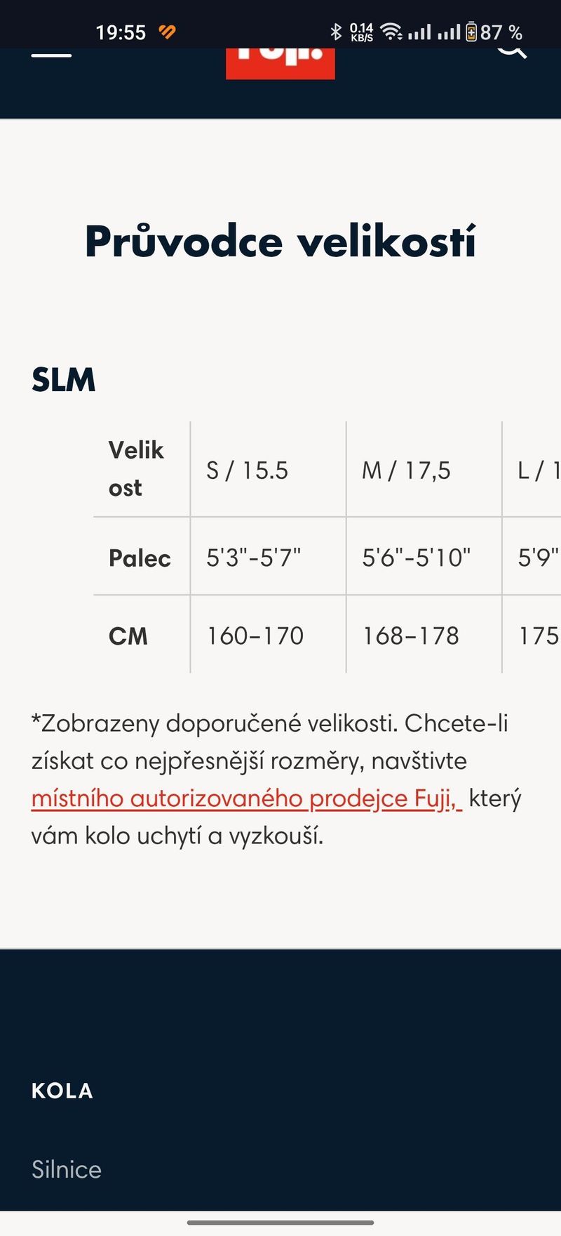 Carbonove FUJI SLM vel: S kola 27,5"