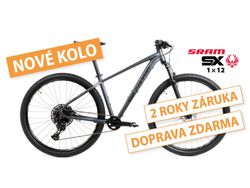 Nové kolo MTB 29" Lee Cougan Rebel SRAM SX Eagle 1x12 antracitové - vel. XS, S a M