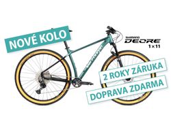 Nové kolo MTB 29" Lee Cougan Revenge SHIMANO DEORE 1x11 zeleno-černá matná - vel. S a M