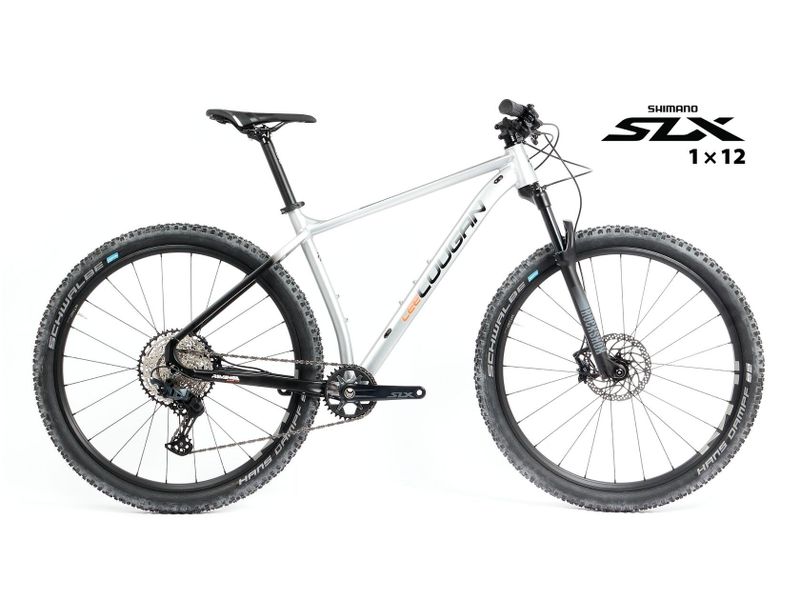 Nové kolo MTB 29" Lee Cougan Revenge SHIMANO SLX 1x12 stříbrno-černá matná - vel. XS, S, M a L