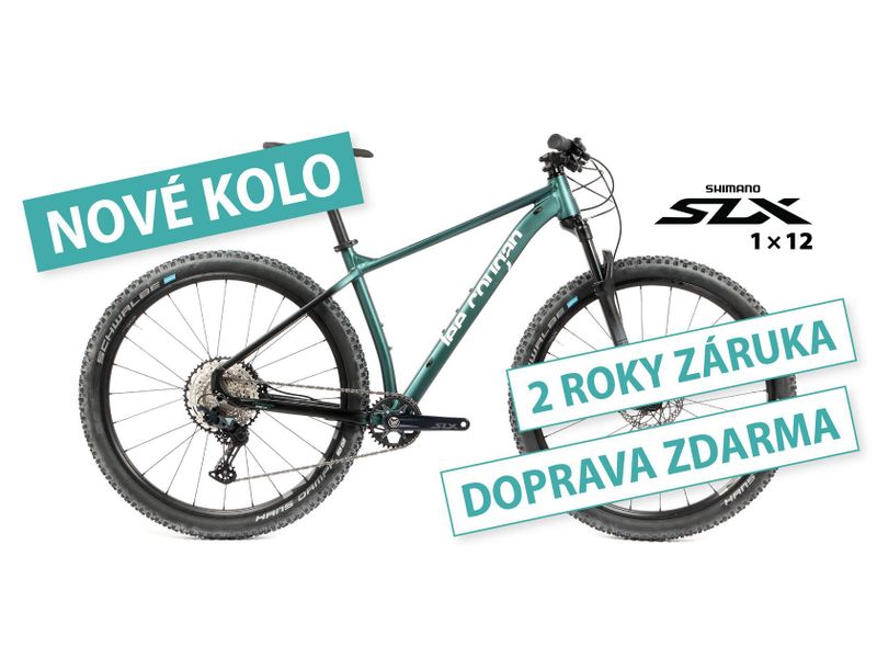 Nové kolo MTB 29" Lee Cougan Revenge SHIMANO SLX 1x12 zeleno-černá matná - vel. S a M