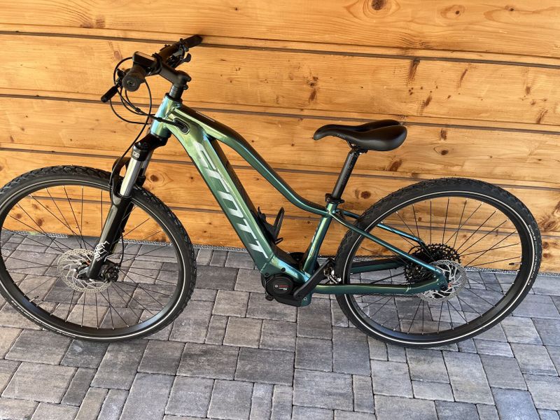 ELEKTROKOLO SCOTT CONTESSA ACTIVE ERIDE 920 29" BOSCH 625 WH - OLIVE