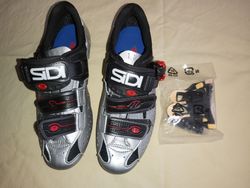 Silniční cyklistické tretry Sidi GENIUS 5 - black/silver