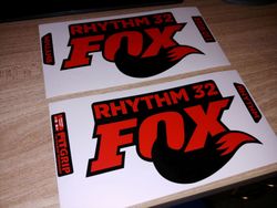 nálepky FOX RHYTHM 32 na vidlici, originál, nové