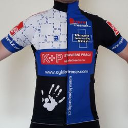 Cyklistický dres, kraťasy, zateplený dres, Kalas, Bicykl Servis Kriz, vel. 3