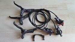 Brzdy Avid Elixir 3 - zadní 130 cm, zadní 150 cm, přední 75 cm, NENAPLNĚNÉ/NEODVZDUŠNĚNÉ! + adaptér
