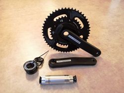 Kliky Cannondale Hollowgram Si - v ceně aktivovaný wattmetr Power2MAX - převodníky Praxis - zánovní