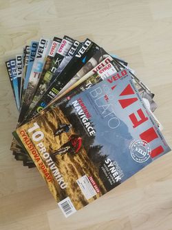 Velo časopisy, rok 2019 + cyklocestování