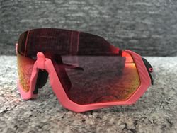 Brýle Oakley Flight Jacket Neon Pink Prizm Road
