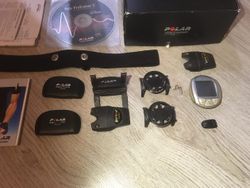 Polar cs200 s příslušenstvím na 2 kola vč. nového hrudního pasu