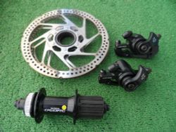brzdy Hayes + kotouče Shimano