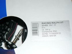 Galuska cyklokrosová/gravel Schwalbe Racing Raplh HT 33-622