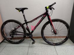MTB rám Force Amelia 26 ", barva černo-růžovo-bílá, vel. 14,5"