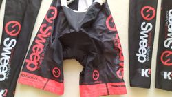 Cyklistické kalhoty Sweep s vložkou, vel. XL, (L), + příslušenství