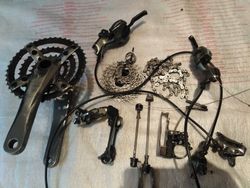 Komplet retro sada Shimano XTR 3x9 + brzdy atd…