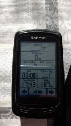 Garmin Edge 800 + topo czech v3+ nová baterie + HR sensor