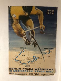 plakát cyklistika - Závod míru 1978