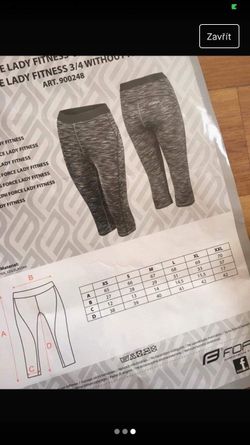 Force lady fit 3/4 bez vložky černé vel. L