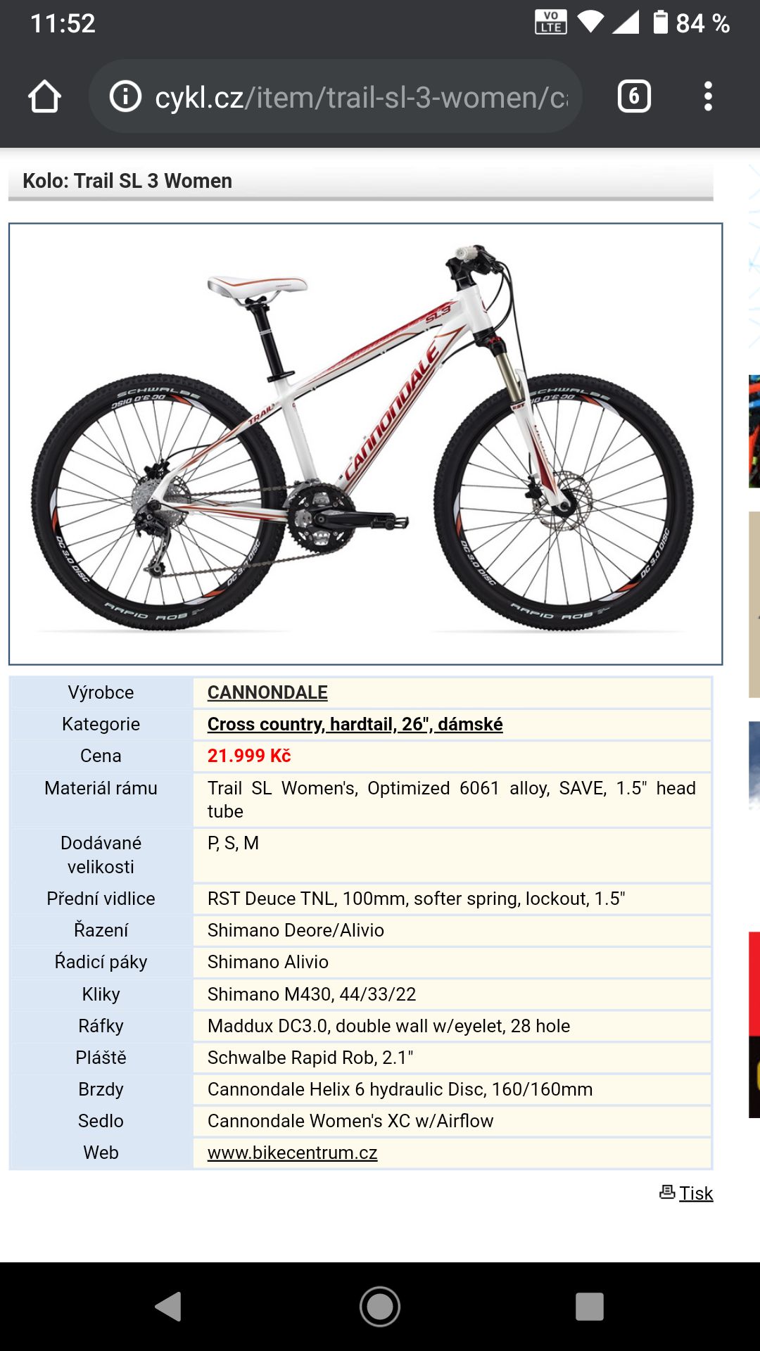 cannondale trail sl3 2012