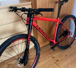 Cannondale FSI 1, Lefty 2.0 Carbon, barva Acid Red, vel L