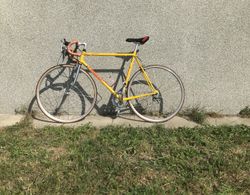 Silnička z 90. let Cr-Mo rám - vše funkční - stavěno individuálně; rám 58 cm
